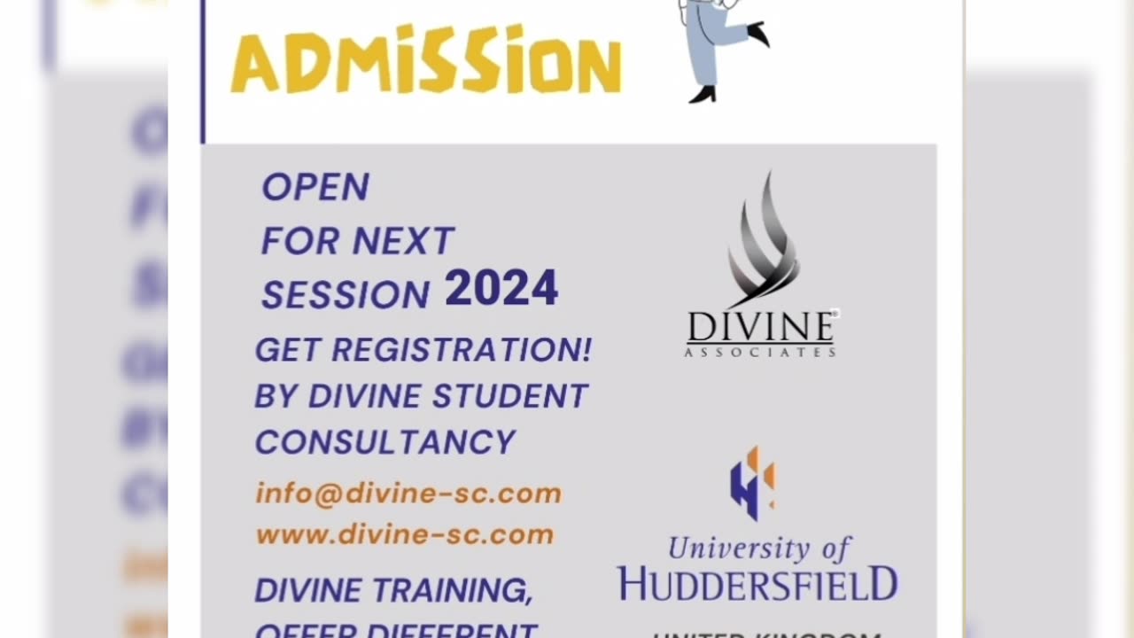 University of Huddersfield Adminission Open 2024