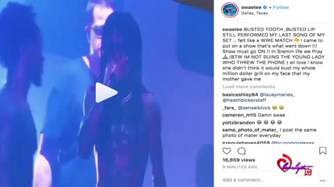 Swae Lee No Longer Suing A Fan For Throwing Phone & Busting His Lip On Stage📱👀