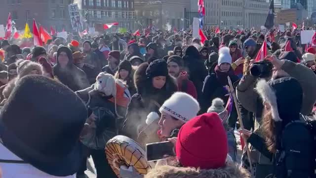 Ottawa convoy drum circle