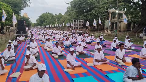 International Yoga Day in Hampi