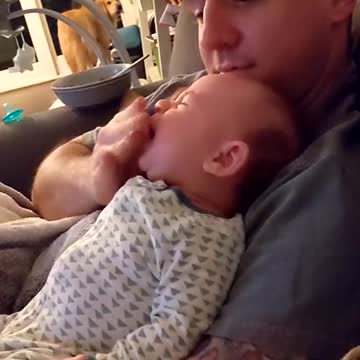 This is what happens when dad is left home alone with the baby