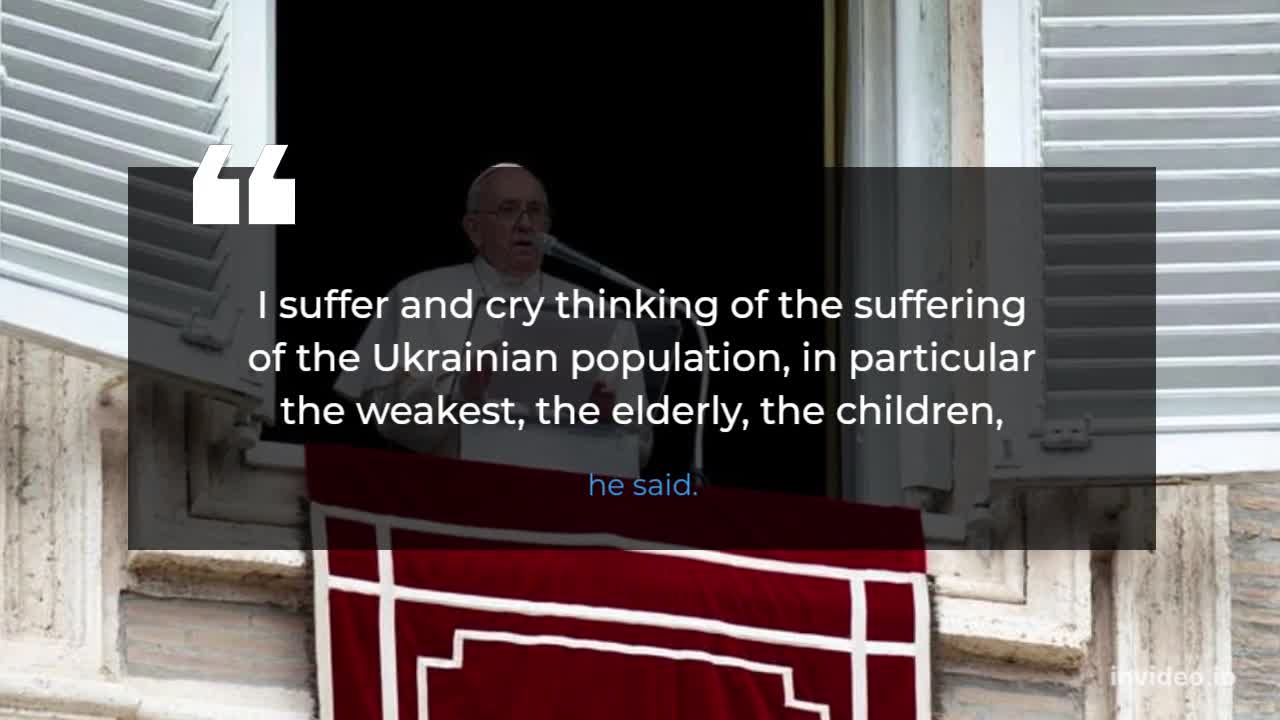 Pope Francis says Mariupol 'barbarously bombarded', implicitly criticising Russia