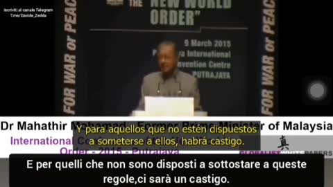 Ex ministro Malesia dichiarazioni su NWO