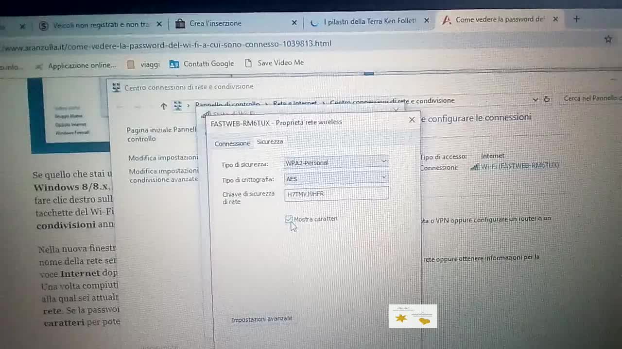 Tutorial se non ricordi il codice chiave del wifi
