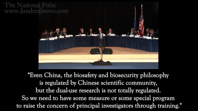 Chinese Lab Director Admits "No Regulation"