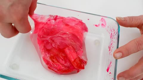 Neon Pink vs Neon Green - Mixing Makeup Eyeshadow Into Slime ASMR 371 Satisfying