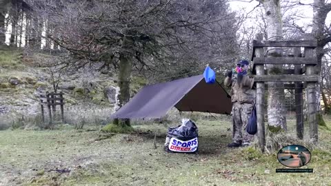 Clearing down the cloud up 2 tent and 4x4 Tarp to leave no trace