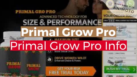 Primal Grow Pro - May Increase Energy