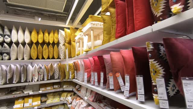 Shopping for pillows in IKEA