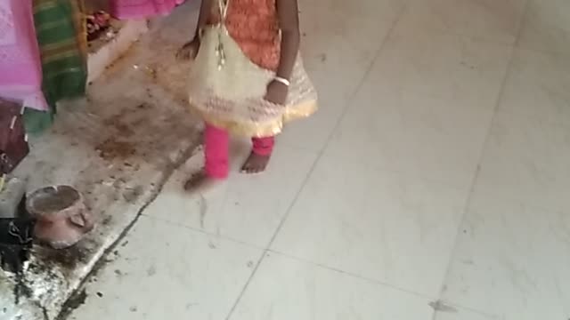 My little girl and Indian culture