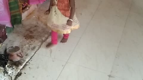 My little girl and Indian culture