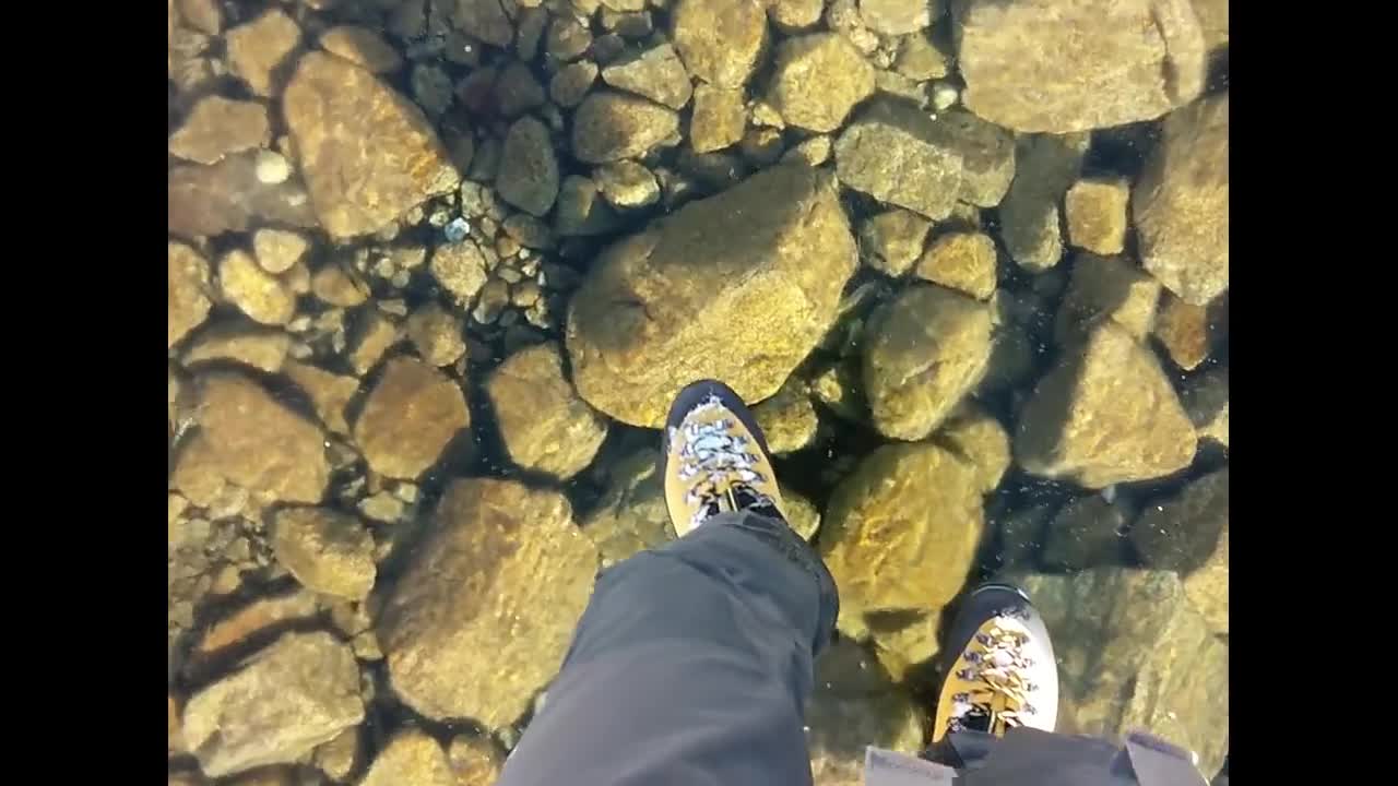 Walking on a frozen lake