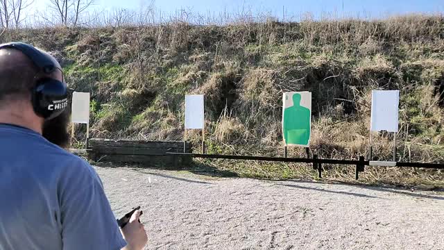 Chris Shooting His Sig P365 XL in Slow Motion