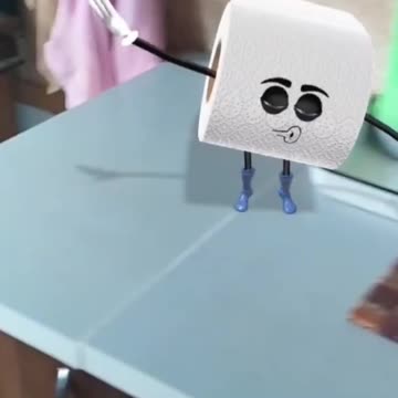 Dancing toilet paper