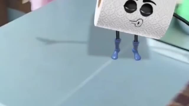 Dancing toilet paper