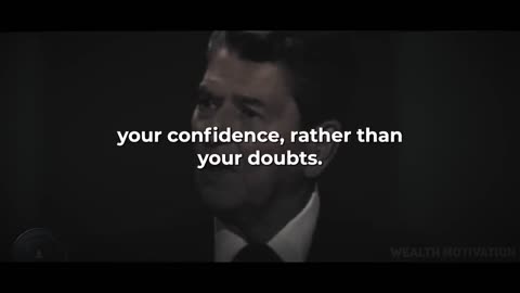 RONALD REAGAN DROPPING WORDS OF WISDOM NEEDED IN THIS DIFFICULT TIME