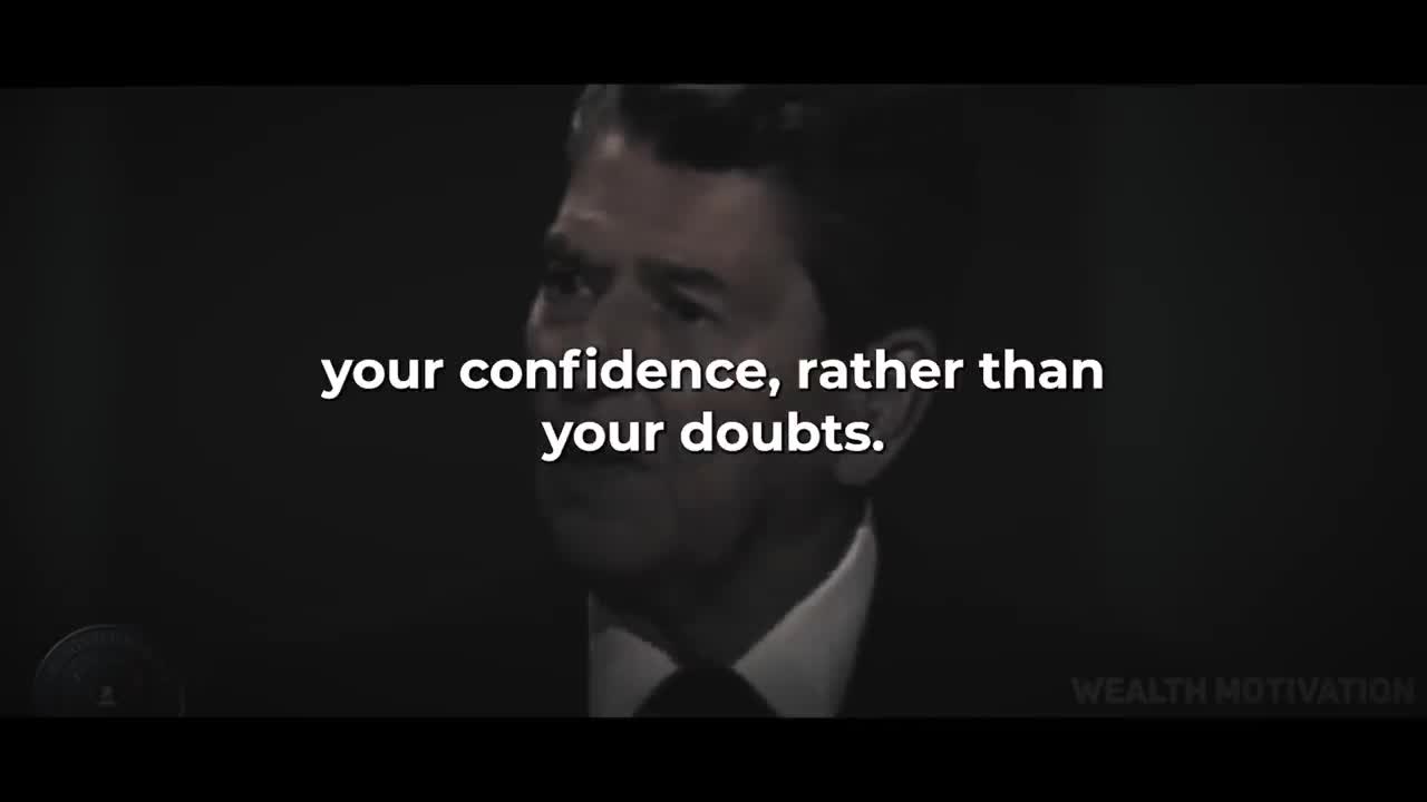 RONALD REAGAN DROPPING WORDS OF WISDOM NEEDED IN THIS DIFFICULT TIME