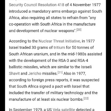 REVEALED-HOW ISRAEL OFFERED TO SELL SOUTH AFRICA NUCLEAR WEAPONS