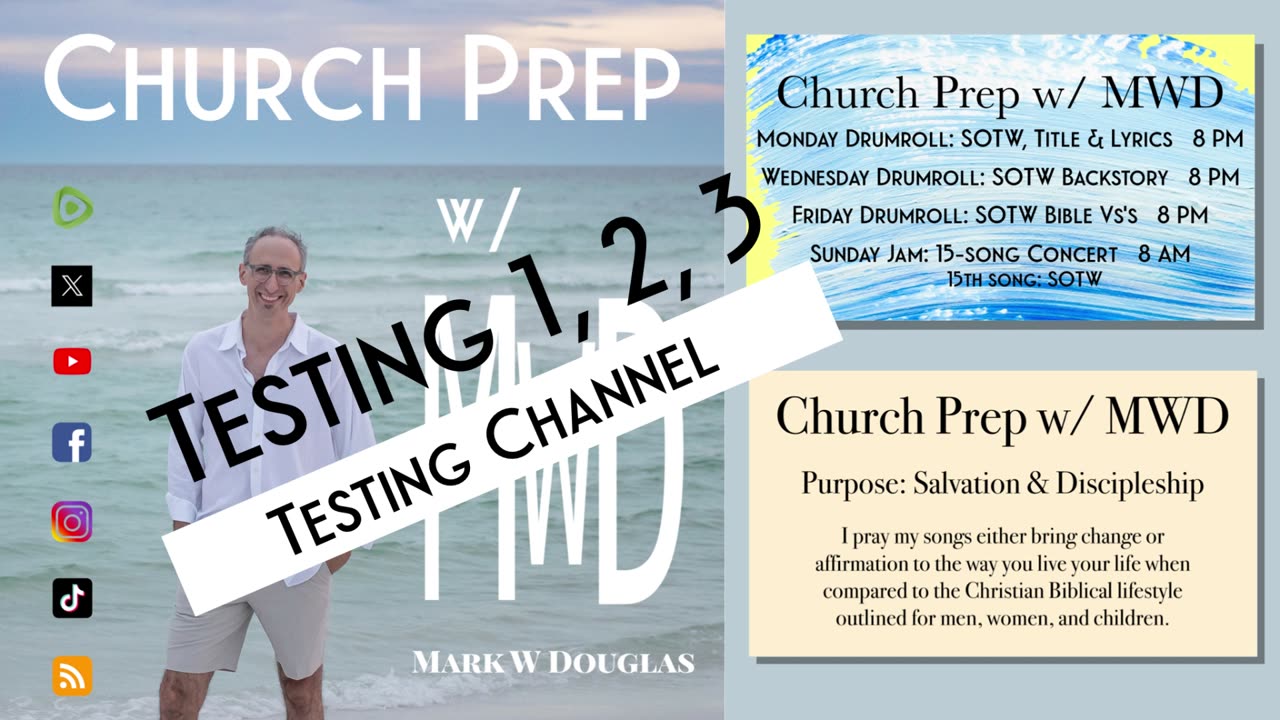 Testing # 1 | Church Prep starts 10/1 @ 8 AM ET, LIVE