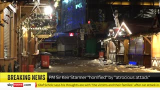 Witness describes victims thrown over car as it drove through crowd in Germany