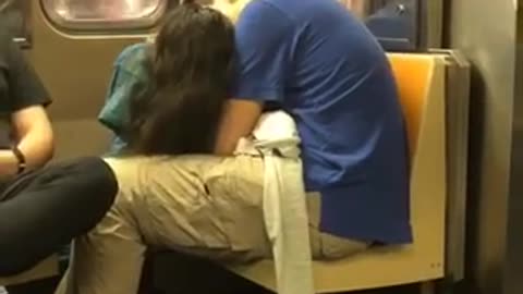 Im so upset by this couple intimate on train