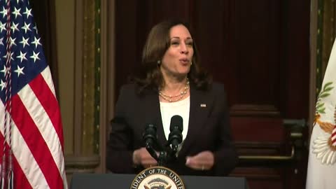 WATCH: Kamala Cracks Joke While Discussing Serious Issue