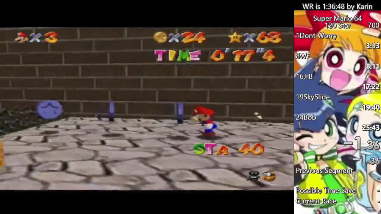 Super Mario 64 Practice.