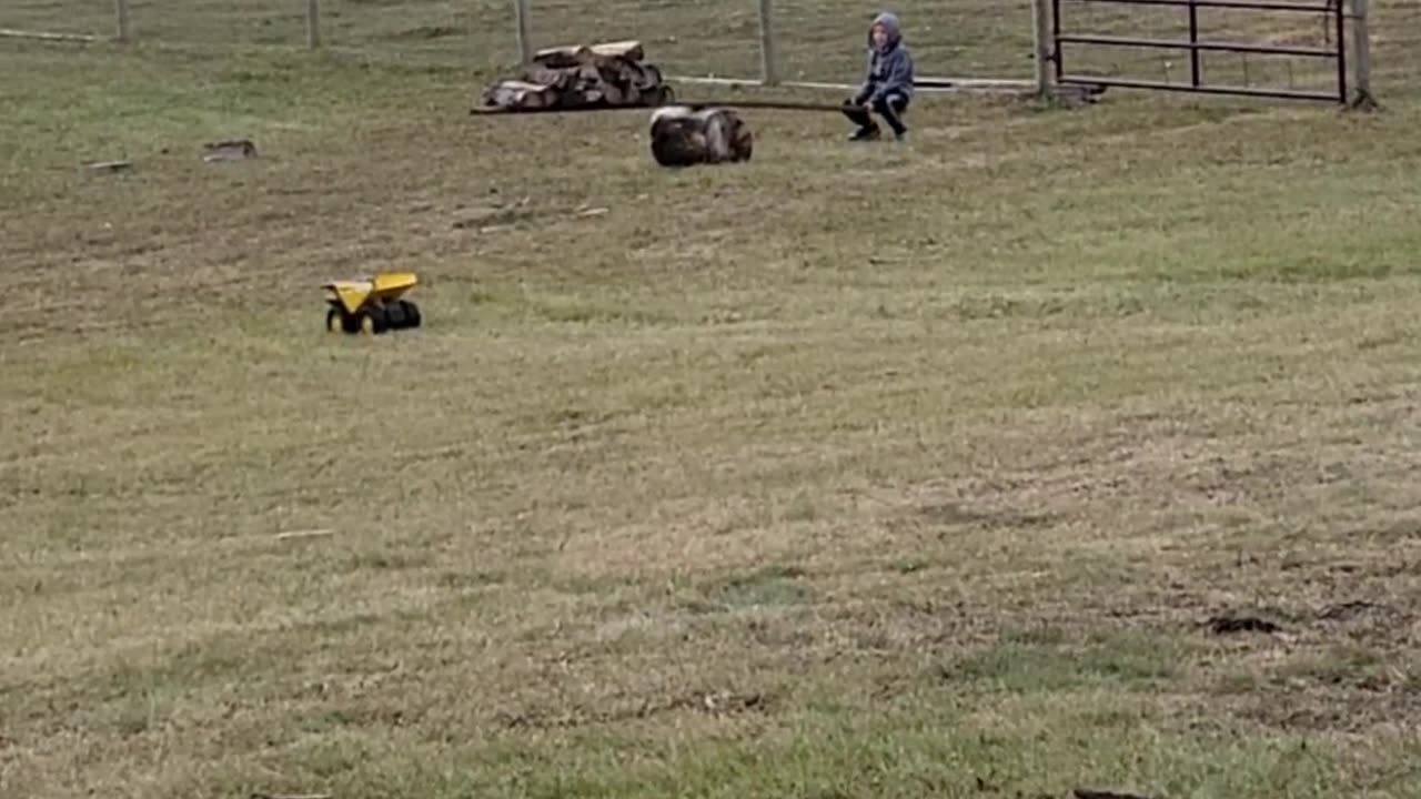 Son Engineers Single-Person Teeter-Totter