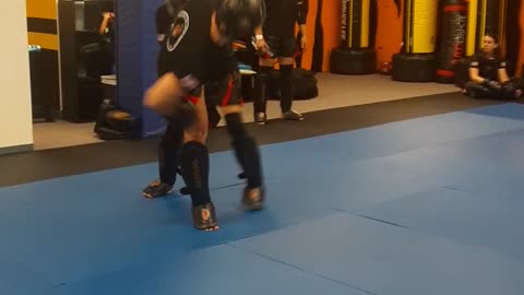 Master Laino Vs. Benji At Kickboxing Class