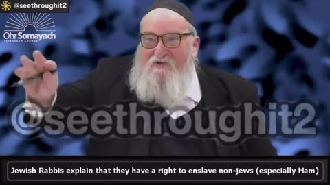 Rabbi says that Jews have the right to enslave non-Jews