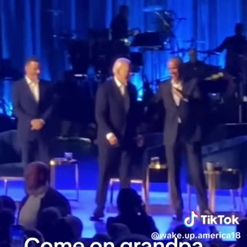 OBAMA LEADS BIDEN OFF STAGE