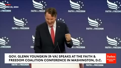 Glenn YoungkinTrump VP Dark Horse ContenderRips Biden And Praises Trump Af Faith Event