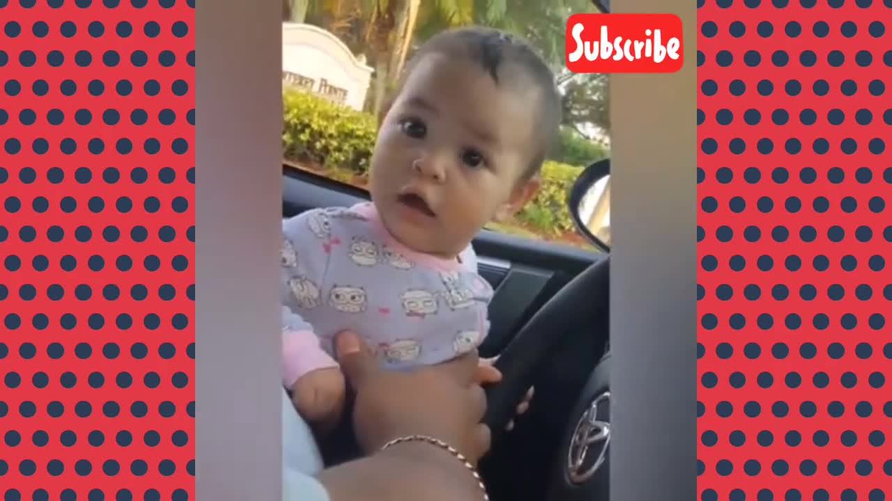 Funny tricks with baby