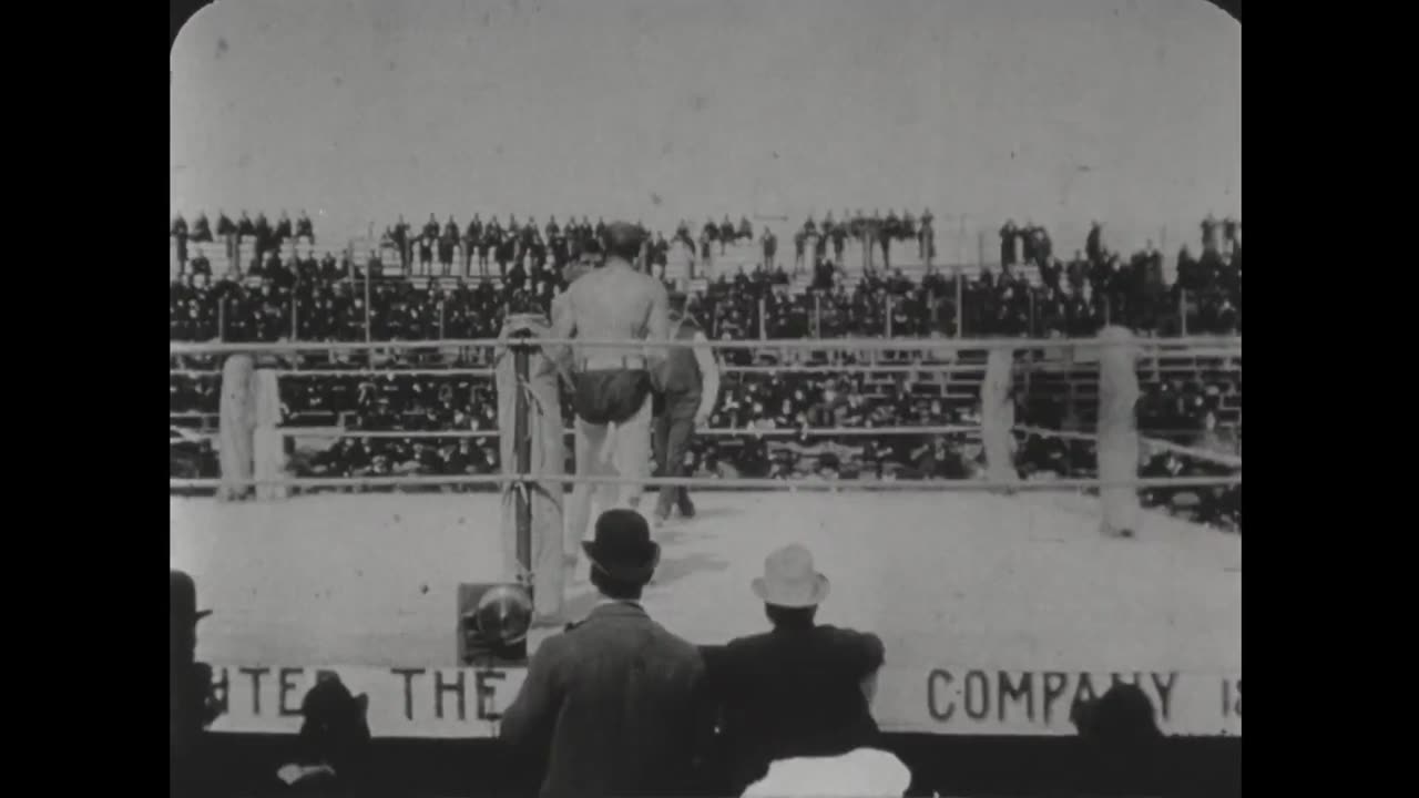 Corbett-Fitzsimmons Heavyweight Championship Title Fight (1897 Original Black & White Film)