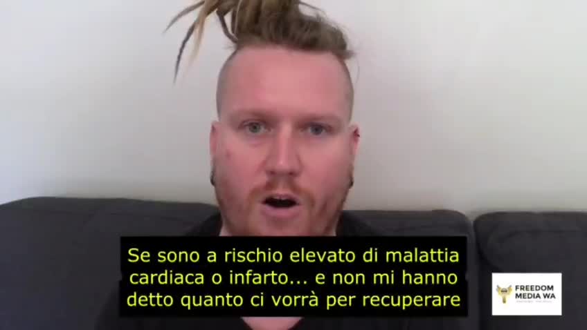 Reazioni avverse da vaccino covid, una super testimonianza di Bram, 35 anni, australiano