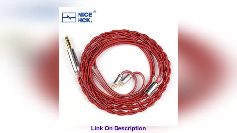 Top NiceHCK RedAg 4N Pure Silver HiFi Earphone Coaxial