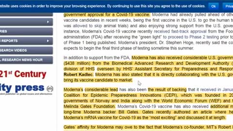 Bill Gates, DARPA, Moderna and Fauci Join Forces - Vaccine Or Bioweapon?