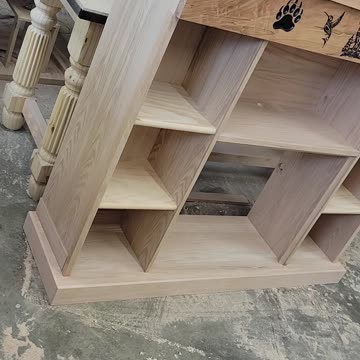 Oak cabinet for an electric fireplace