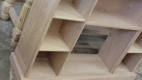 Oak cabinet for an electric fireplace