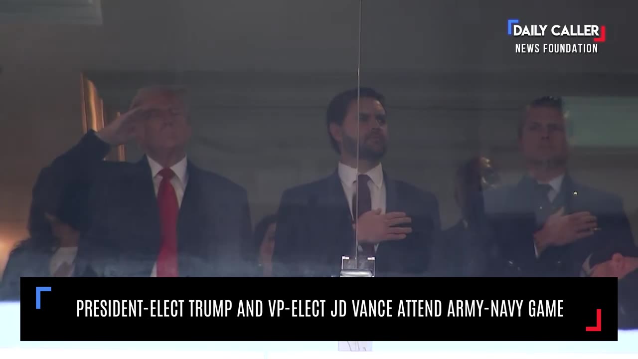 President-Elect Trump And VP-Elect JD Vance Attend Army-Navy Game