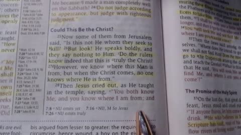 Bible study (John 7:25-31) NKJV - Jarrin Jackson (recorded)