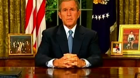 George W. Bush addresses the nation following the 9/11 attacks