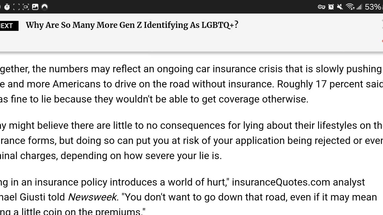 Gen Z are lying to Insurance companies