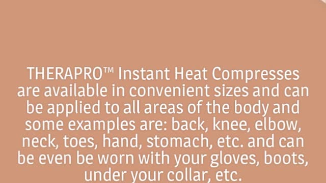 THERAPRO™ INSTANT HEAT COMPRESS