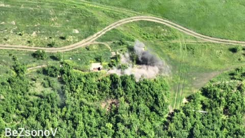 Artillery work on Ukrainian positions in the Avdiivka direction