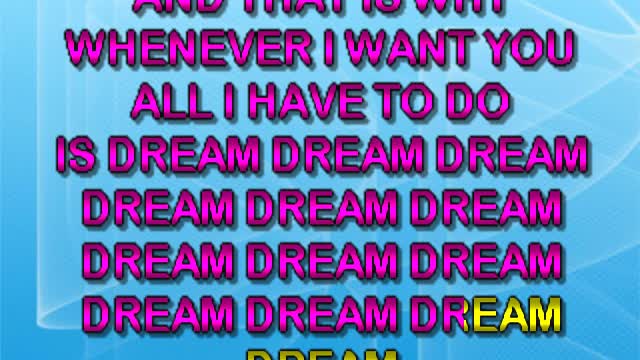 kbkaraokeking all I have to do is dream ( Everly)