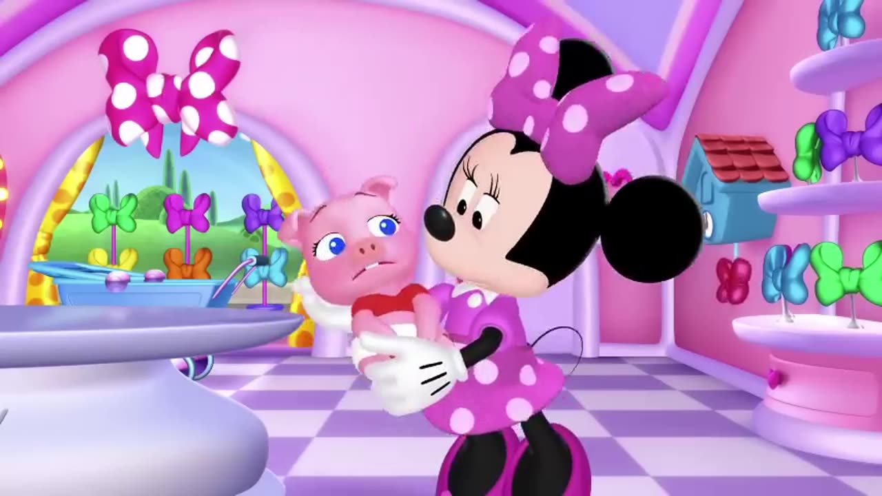 Adventures in Piggy Sitting _ Minnie's Bow-Toons 🎀 _ @disneyjr