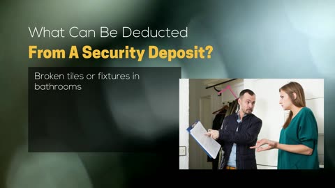 What Can A Landlord Deduct From A Security Deposit For Cleaning And Repairs?