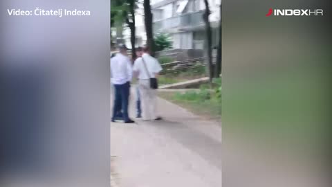 Pucnjava u Utrinama, policija na terenu