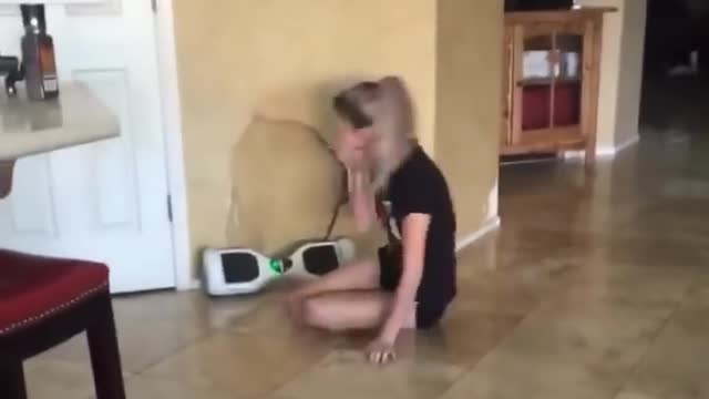 Sitting On a Hoverboard Fail